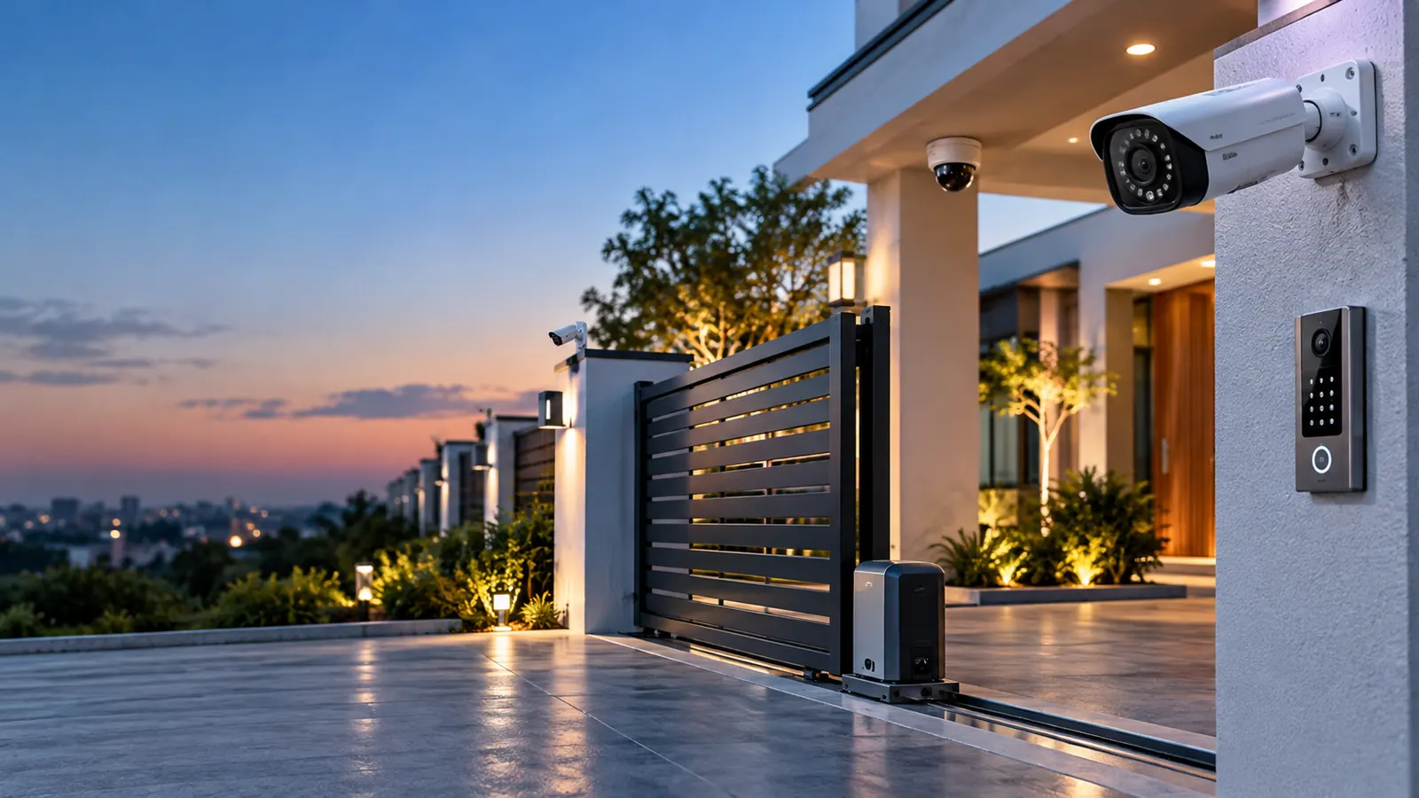 Security camera planning for villas and businesses